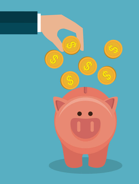 crowdfunding icono concepto de ahorro
 - Vector, imagen