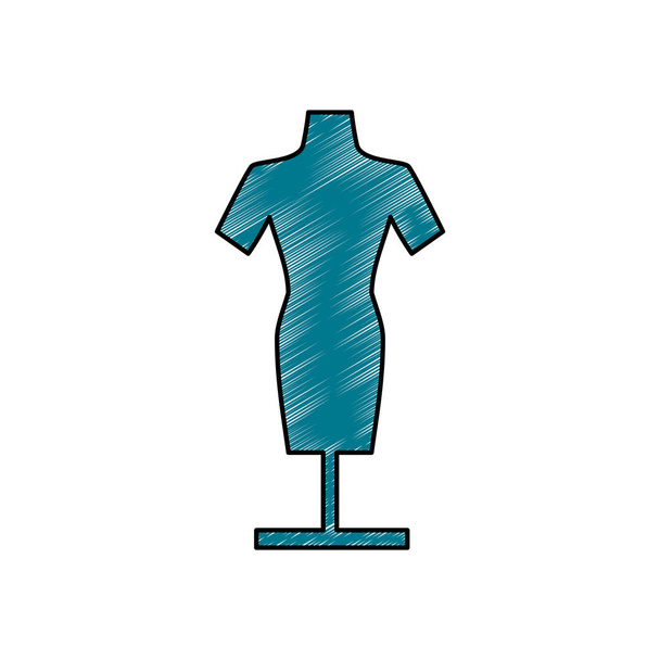 Маникинская модель одежды
 - Вектор,изображение