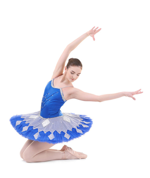 Young beautiful ballerina dancing - Fotografie, Obrázek