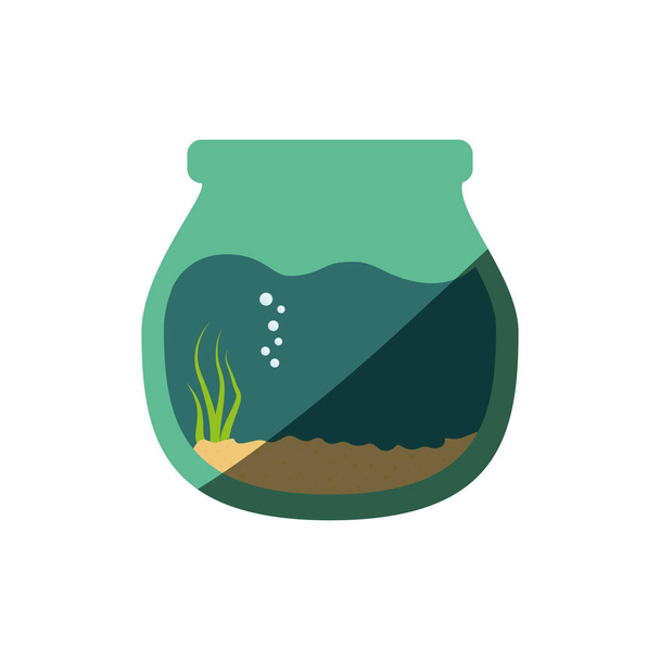 Tigela de aquário Fishbowl
 - Vetor, Imagem