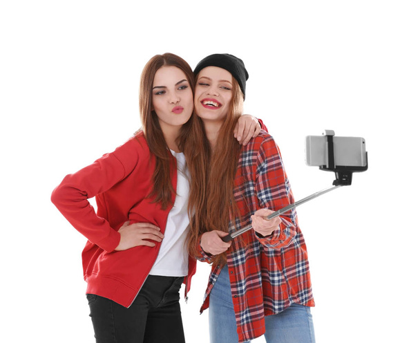 Happy young women taking selfie - Foto, immagini