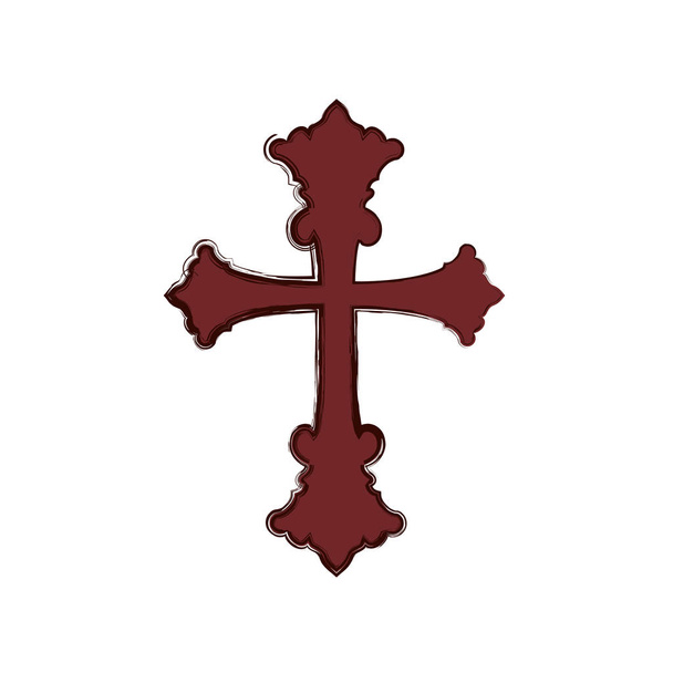Christianity cross symbol - Vetor, Imagem