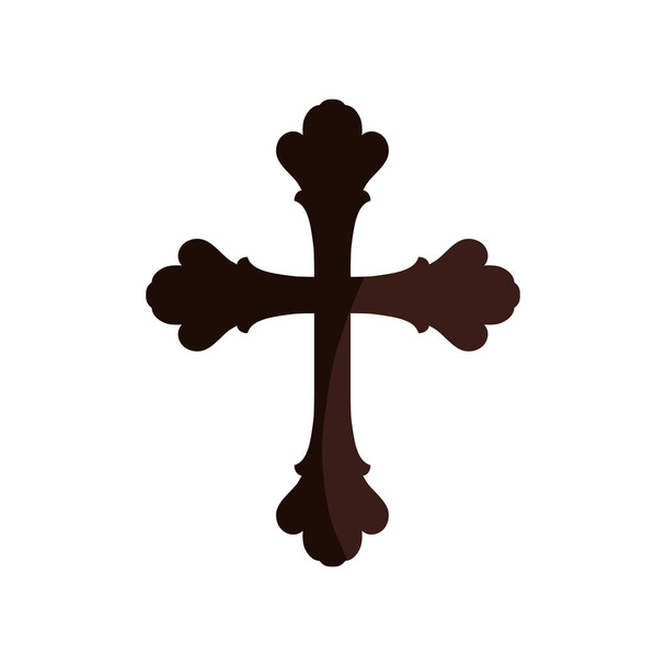 Ο Χριστιανισμός Σταυρός σύμβολο - Διάνυσμα, εικόνα