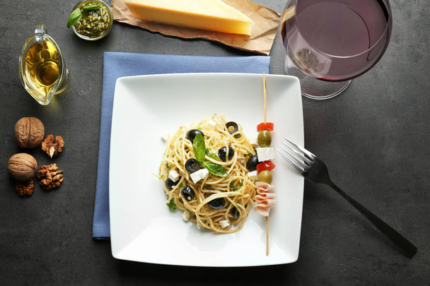 italian delicious pasta  - Fotoğraf, Görsel