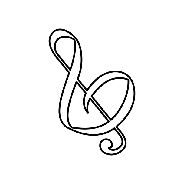 Music note symbol - Vektor, obrázek