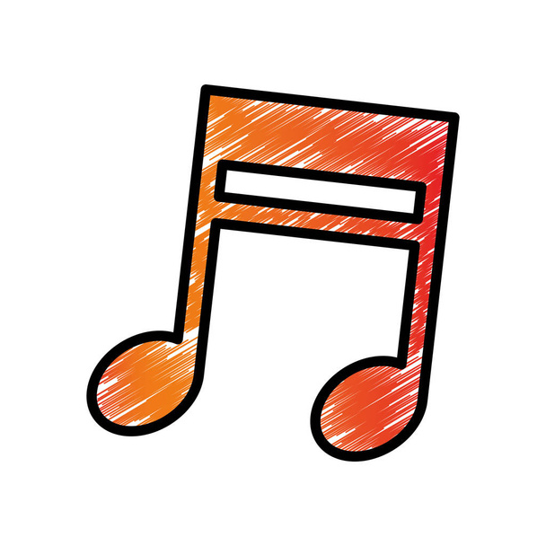 Music note symbol - Vector, Image