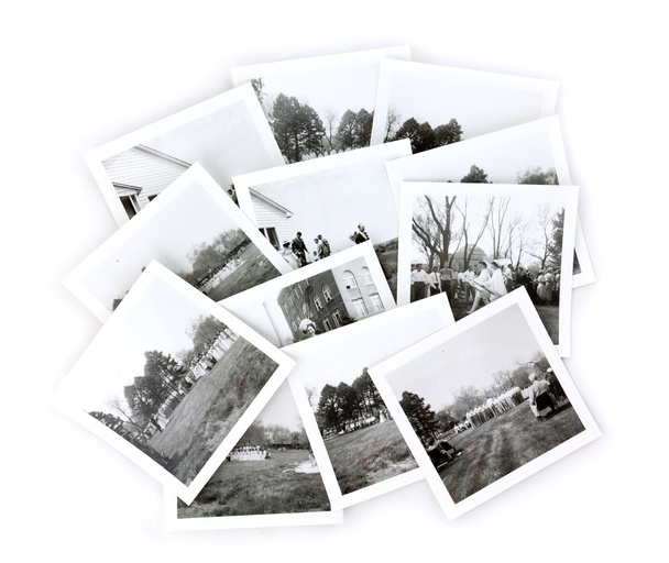 Vintage Black and White Photos Collage - Photo, Image