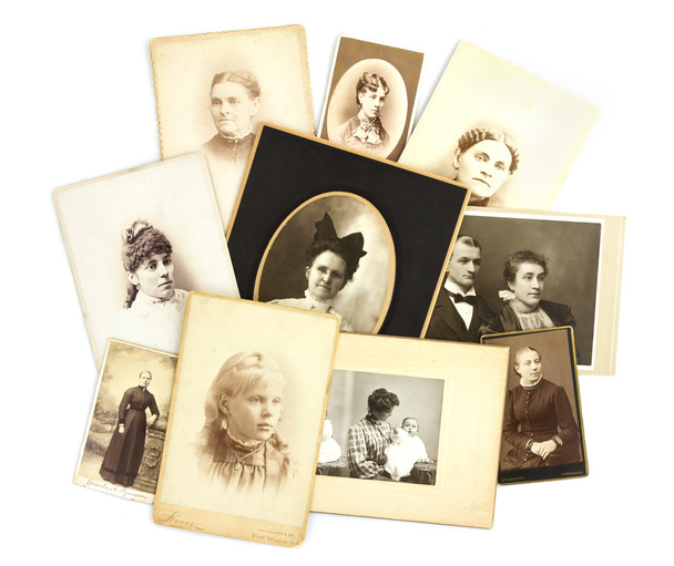 Collage de photos antiques sur fond blanc
 - Photo, image