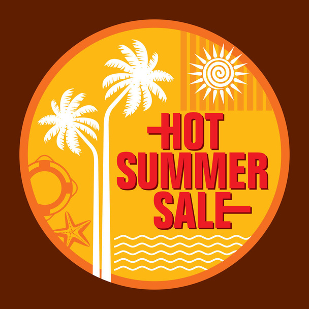 Summer Sale banner - Vektör, Görsel