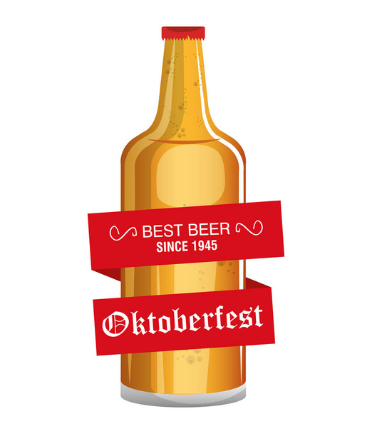 oktoberfest beer festival isolated - Vector, Image