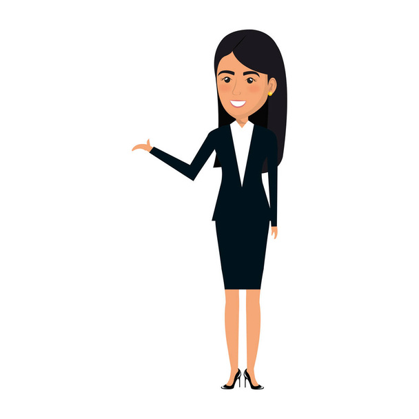 businesswoman avatar character icon - Vector, Image