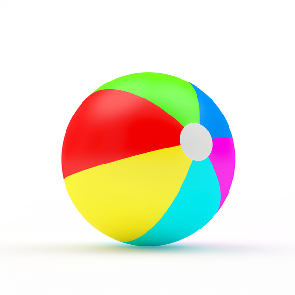 Красочный пляжный мяч
  - Фото, изображение