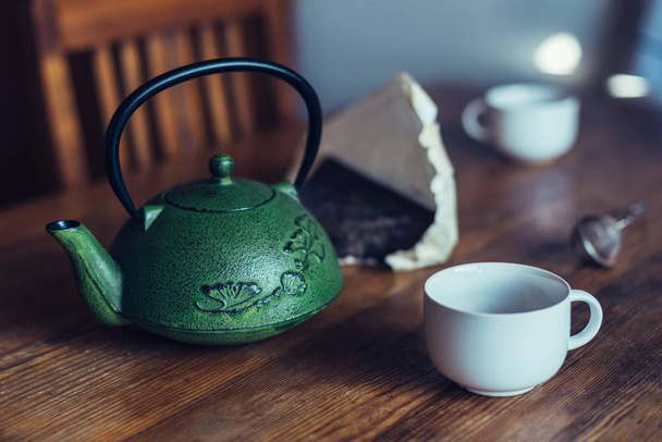 Asya Çin pu-erh çay preslenmiş - Fotoğraf, Görsel