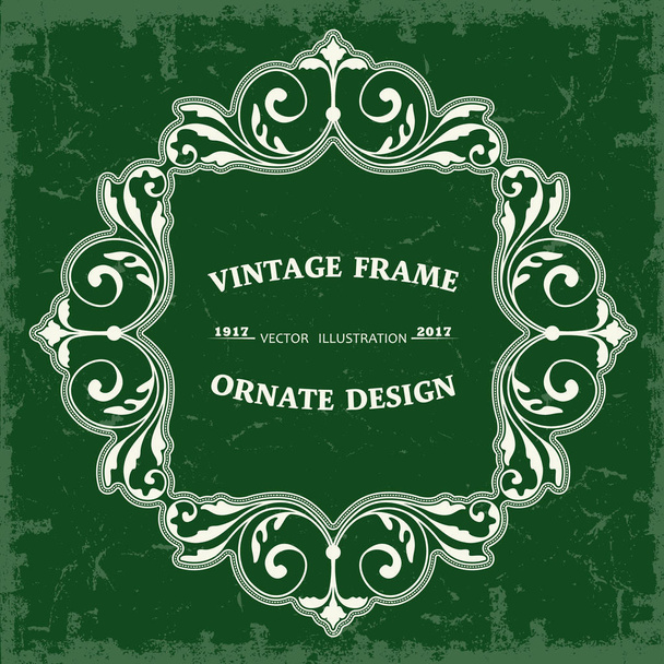 Frame in vintage style - Vector, Image