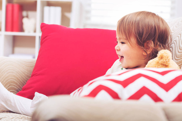 Toddler girl laughing  - Фото, изображение