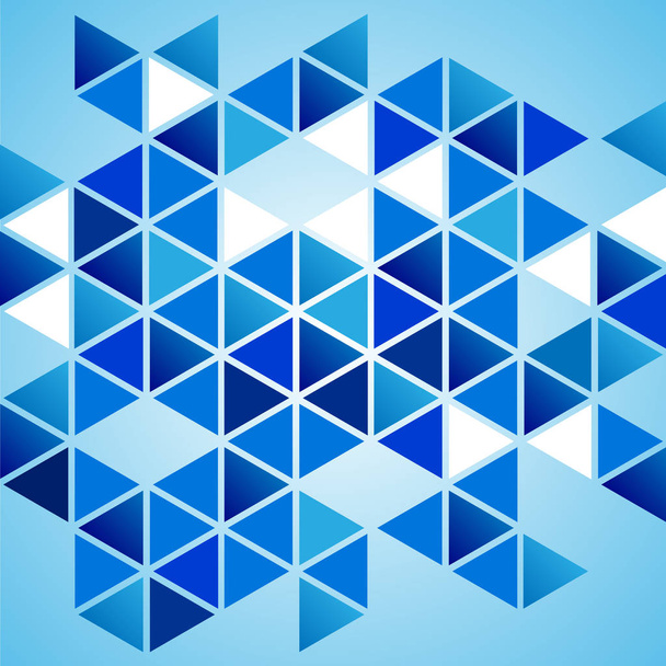青い三角形の概要 - ベクター画像