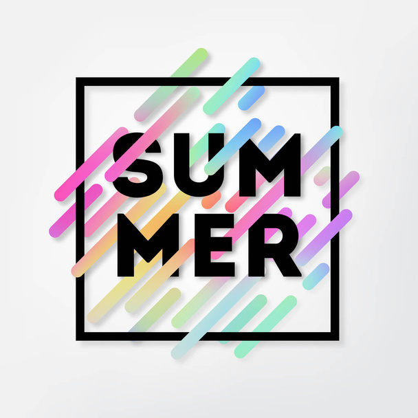 Summer abstract illustration - Vector, imagen