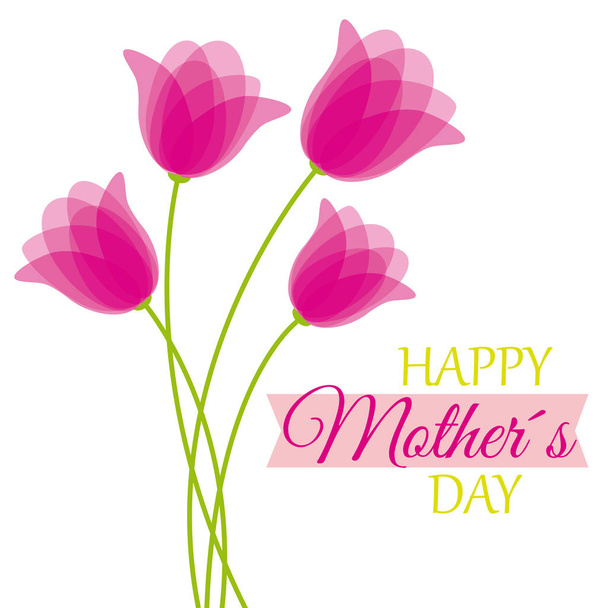 Happy Mothers Day - Vetor, Imagem