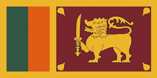 Vlajka Srí Lanky - Fotografie, Obrázek
