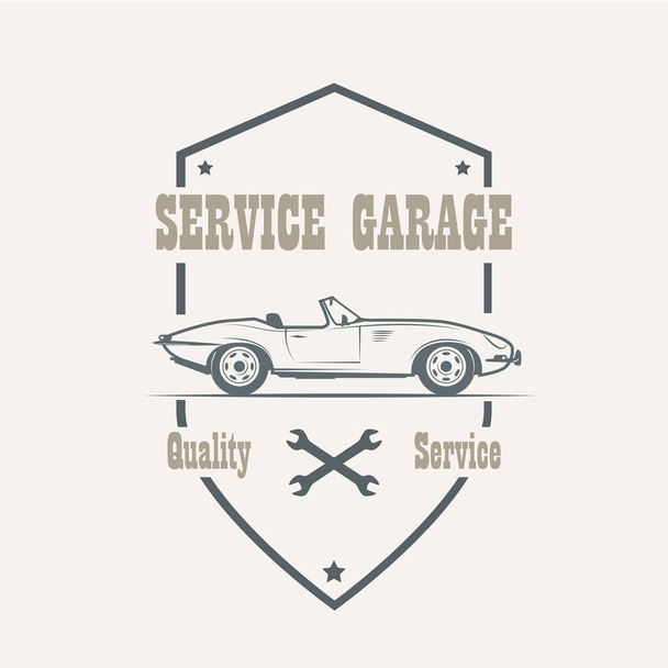 Car service labels - Vector, Image
