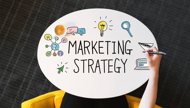 Marketing Strategy text  - Zdjęcie, obraz