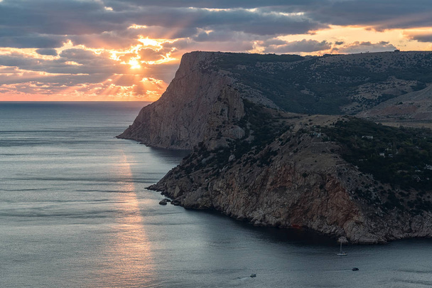 Beautiful sunset over the Black Sea - Photo, image