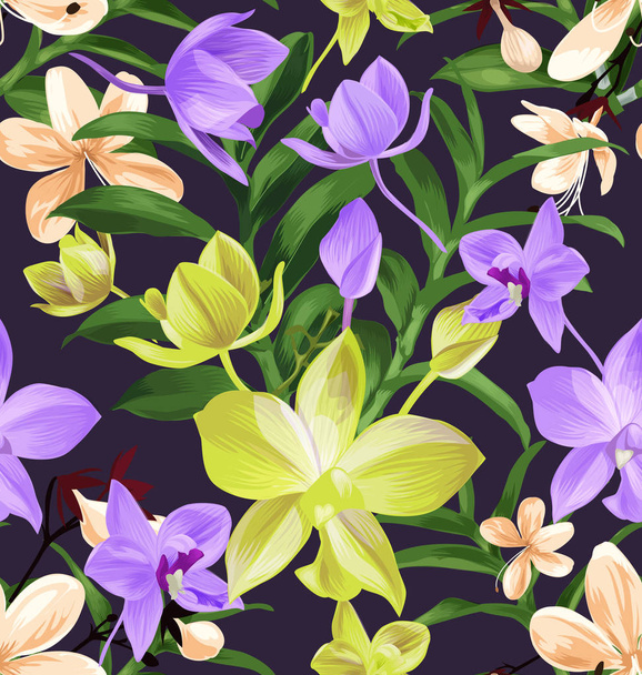 floral seamless pattern - Vector, imagen