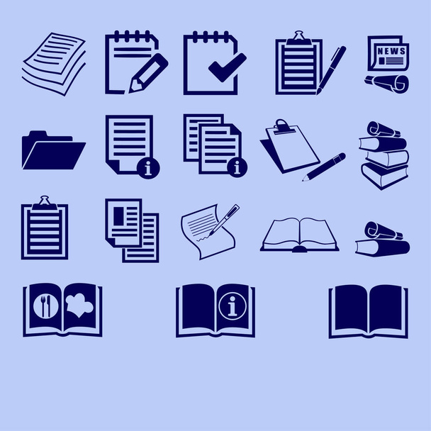 Conjunto de iconos de documento
 - Vector, Imagen