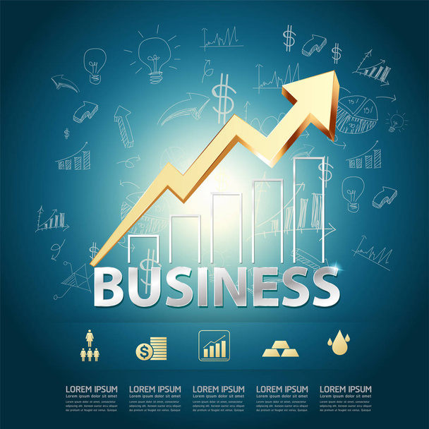 ビジネスの成功の概念 - ベクター画像