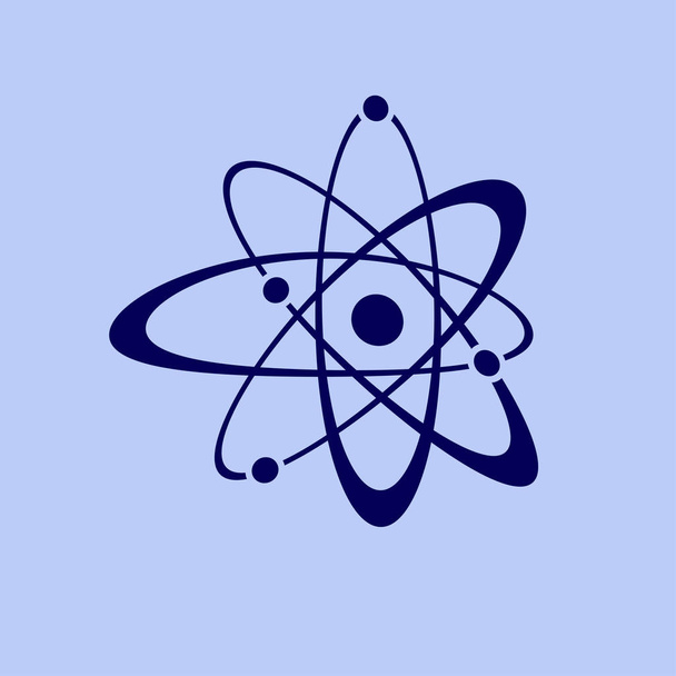 atomo icona piatta
 - Vettoriali, immagini