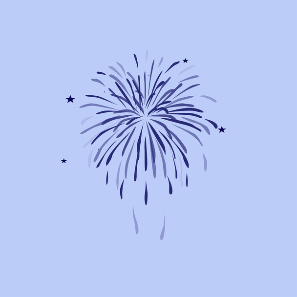 firework flat icon - Vector, Image