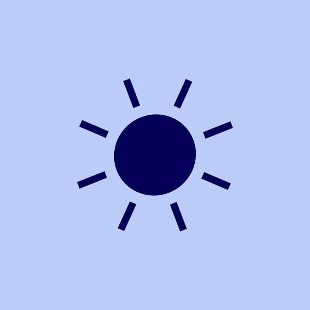 Солнечная плоская икона - Вектор,изображение