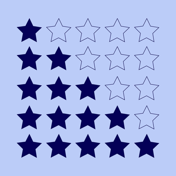 rating stars icon - Vector, Image
