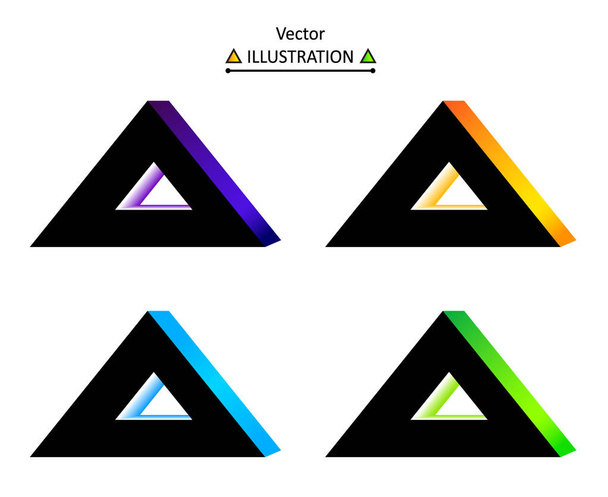 Triangular logo set - Photo, Image
