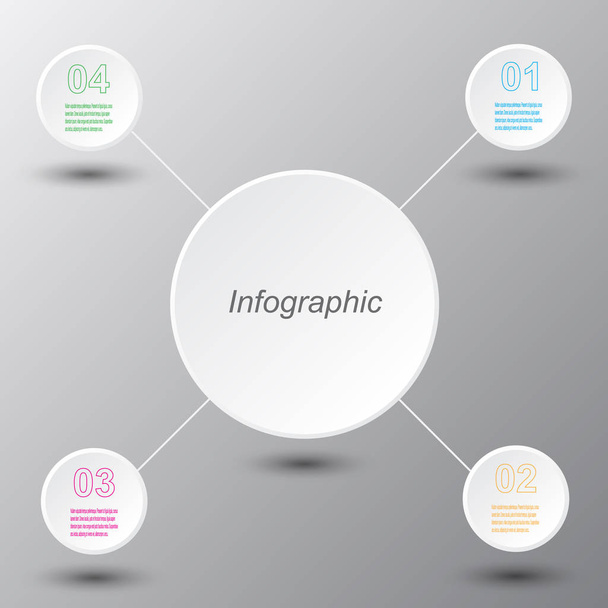 Modelo de design infográfico
 - Vetor, Imagem
