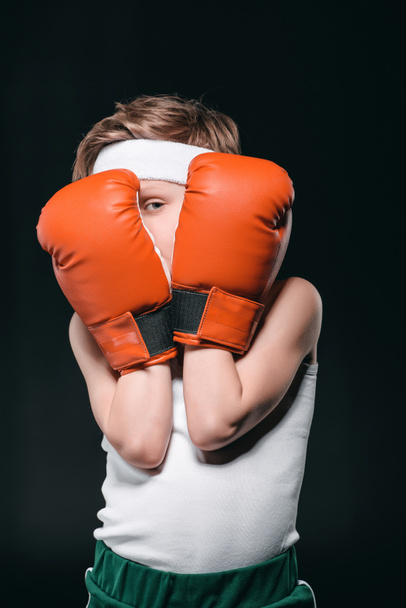 boy in boxing gloves - Φωτογραφία, εικόνα
