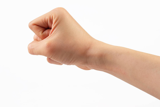 ženská ruka izolovaných na bílém pozadí s ořezovou cestou - Fotografie, Obrázek