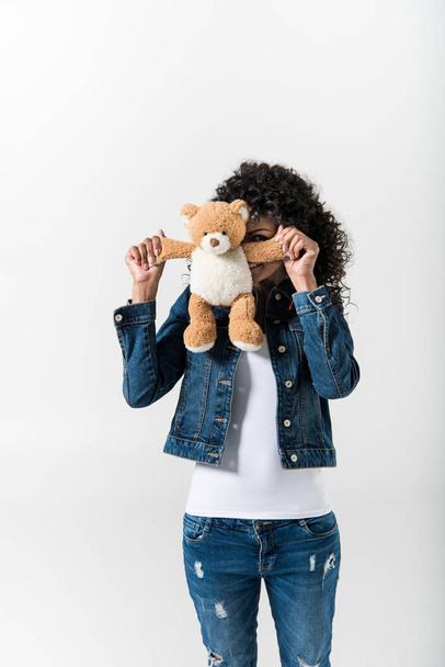 woman with teddy bear  - Zdjęcie, obraz
