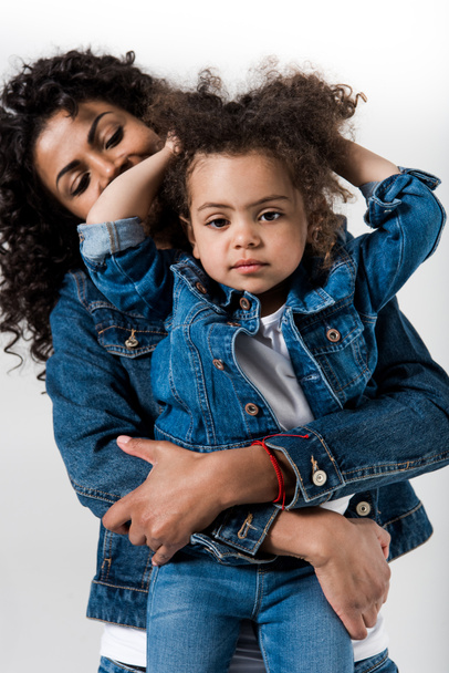 african american woman with her daughter - Foto, Imagem