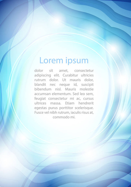Background in white, blue, turquoise and dark blue colors with s - Vector, Image