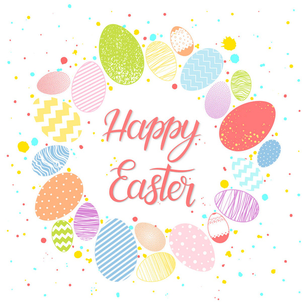Easter Seasons greetings card - Vector, Image