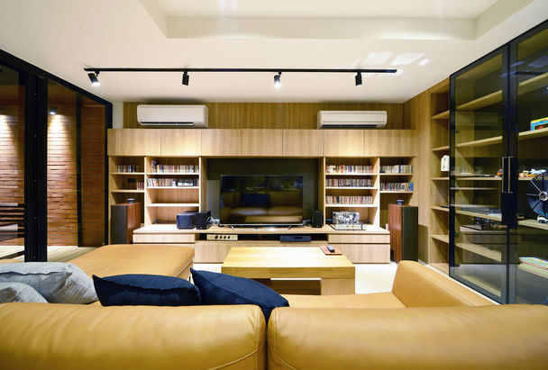 Loft stile lusso moderno vivere interno e decorazione, interio
 - Foto, immagini