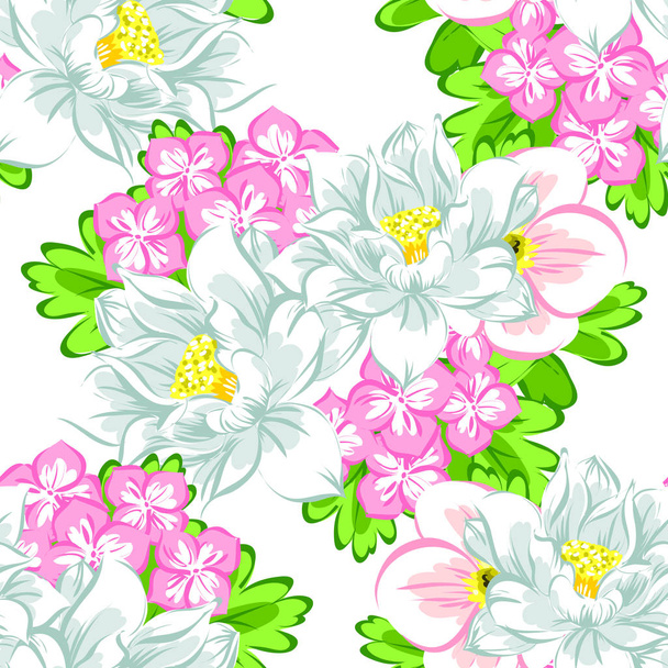 безшовні квітковий візерунок
 - Вектор, зображення