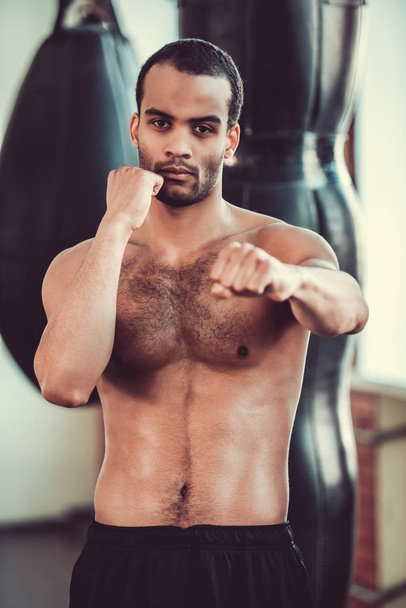 Afro American boxer - Fotó, kép
