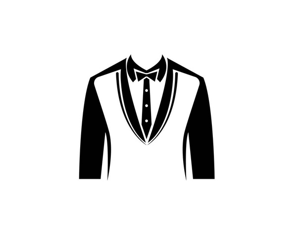 タキシード スタイルの男性のロゴとシンボル - ベクター画像