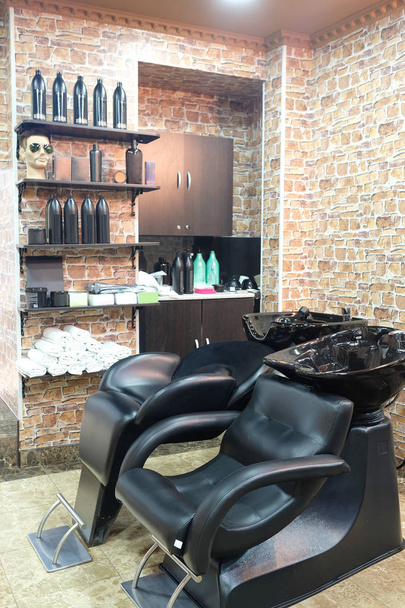 a Hairdressing Salon - Photo, Image