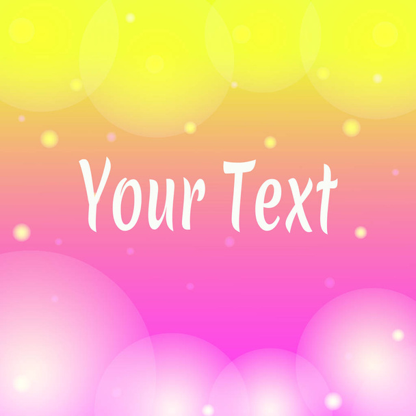 Pink and yellow wallpaper banner with text  - Vector, Image