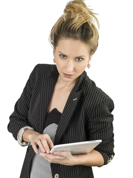 young business woman using tablet pc - Photo, Image