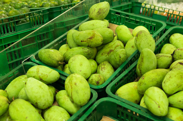 Fresh organic mango in market of tropical Bali island, Indonesia. - Photo, Image