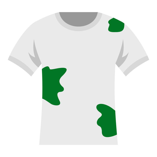 Dirty shirt icon isolated - Vector, Imagen